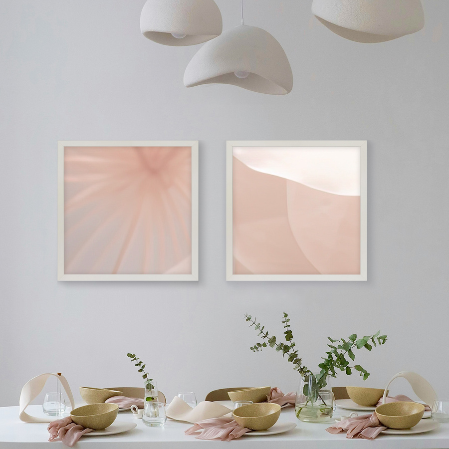 Biała ramka na zdjęcia w rozmiarze 40x40 cm