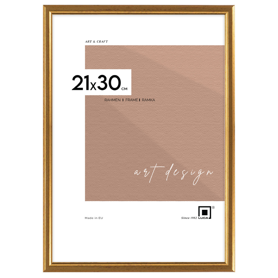 Galeria ścienna PRESTO Z2 GF0003. Zestaw złoto-czarnuch ramek na ścianę