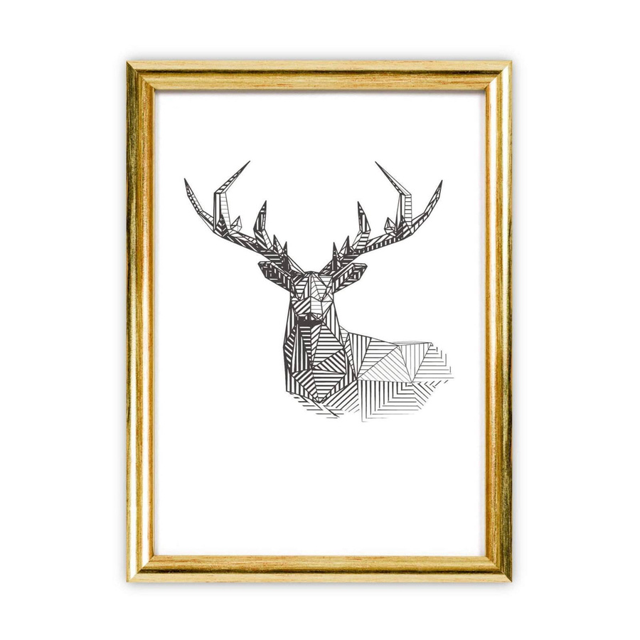 Zestaw złotych ramek galeria HIT 1 Z GF0009