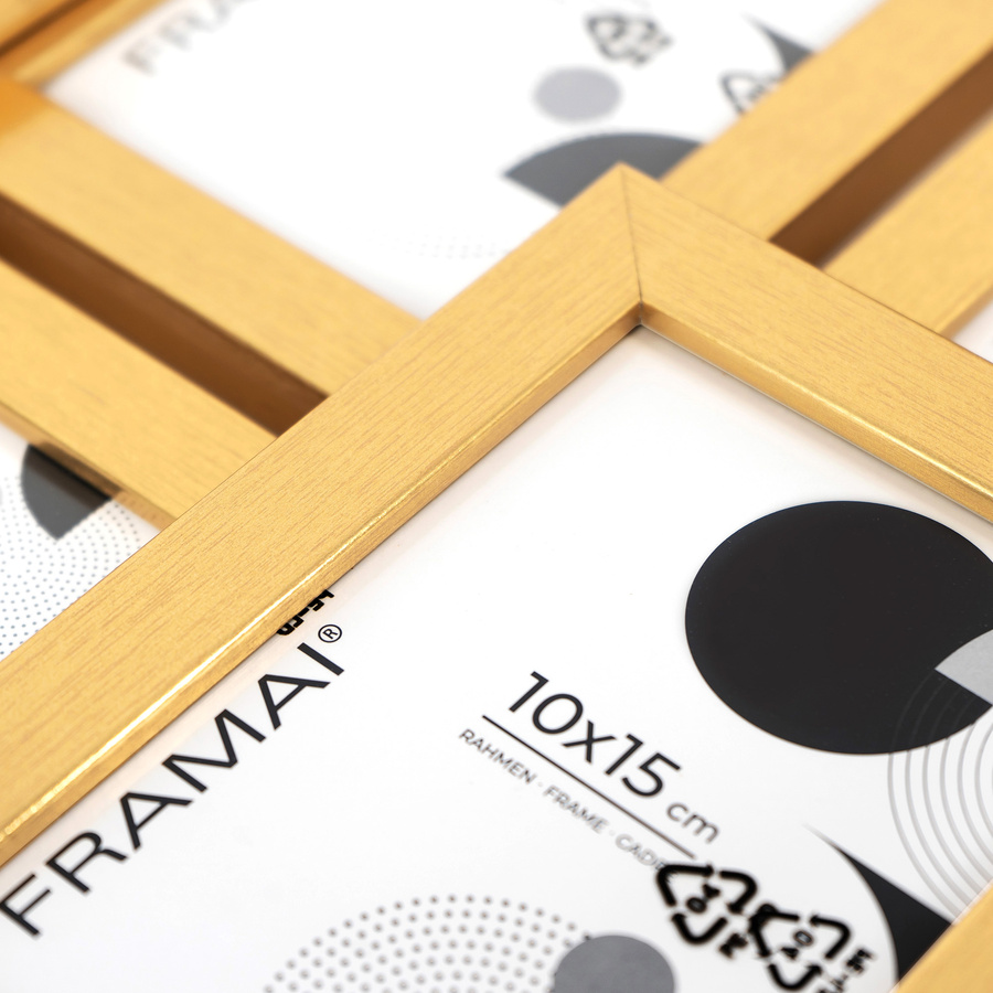 Multirama złota MULTI HEN Z na 7 zdjęć ramka na zdjęcia