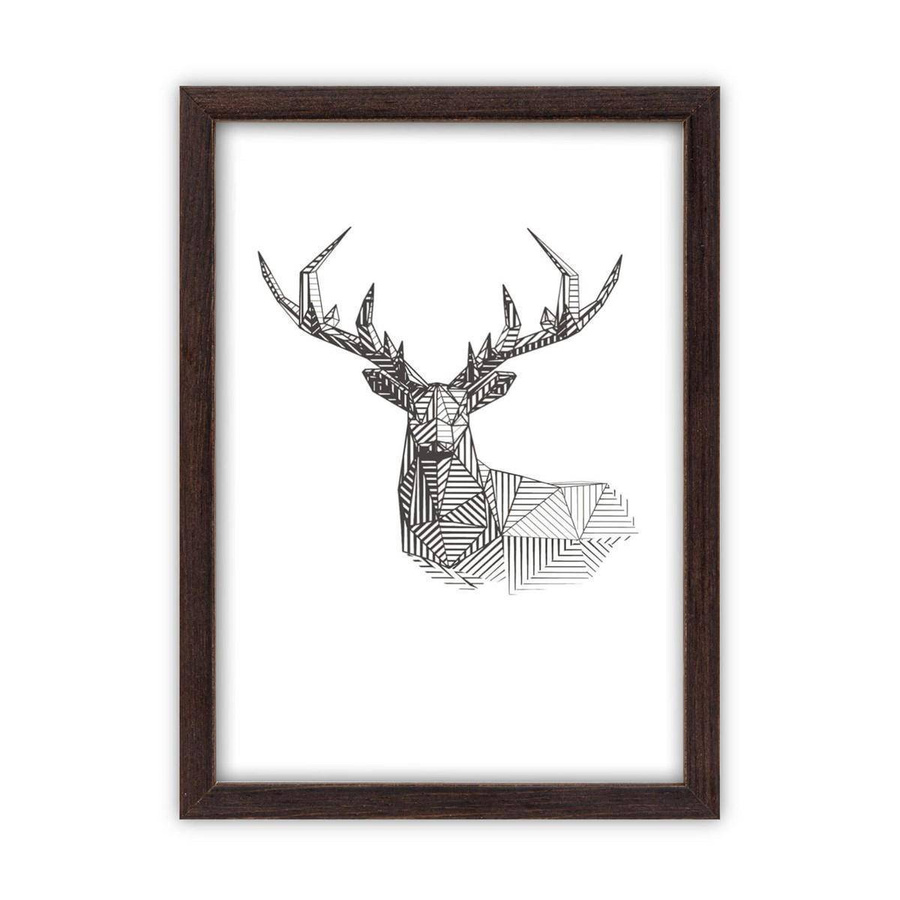 Galeria ścienna PINIA 4 GF0007. Zestaw brązowych ramek na ścianę