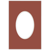 Passe partout 10x15 (6x9) OWAL CZERWONE CAYENNE - LUCA Q5701