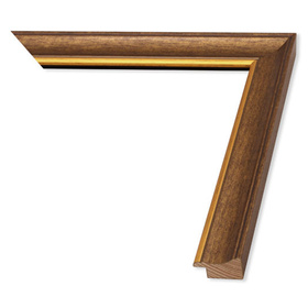 Rama do obrazów, zdjęć oraz plakatów na wymiar LUCA #614. Prosta klasyczna, drewniana oprawa - holkiel płaski, kolor złoty