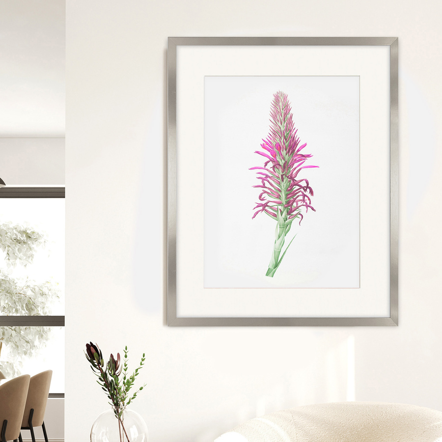 Srebrna ramka z passe partout na zdjęcia w rozmiarze 40x50 cm z okienkiem passe partout 30x40 cm