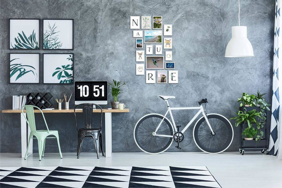 Galeria ścienna PRESTO 1 GF0006. Zestaw białych ramek na ścianę