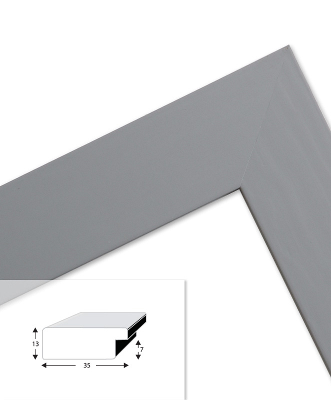 Ramka drewniana COZZE 2997, nowoczesna fotoramka na zdjęcia, plakaty lub obrazy - kolor szary