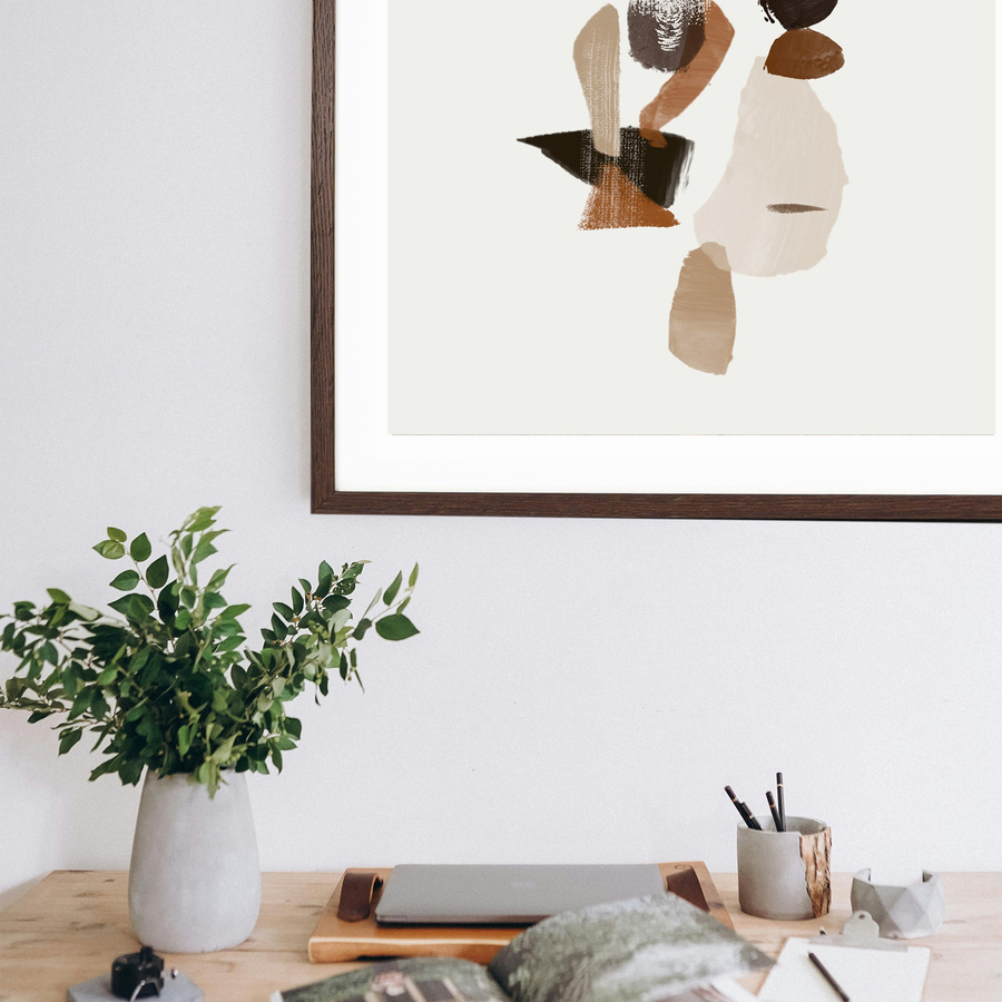 Ramka na zdjęcia w brązowym kolorze FDM 6 w rozmiarze 50x50 cm