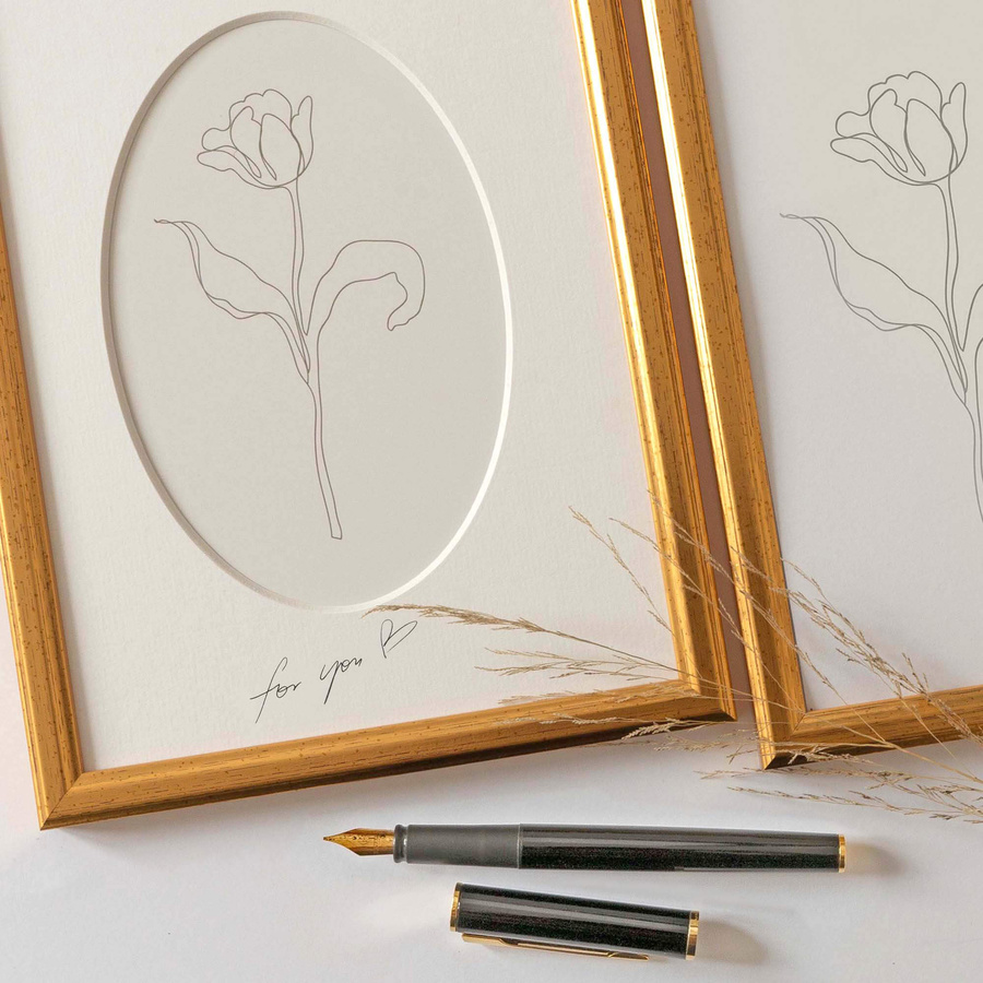 Passe partout 15x21 (13x18) OWAL ZIELONE EVERGREEN - LUCA Q5504