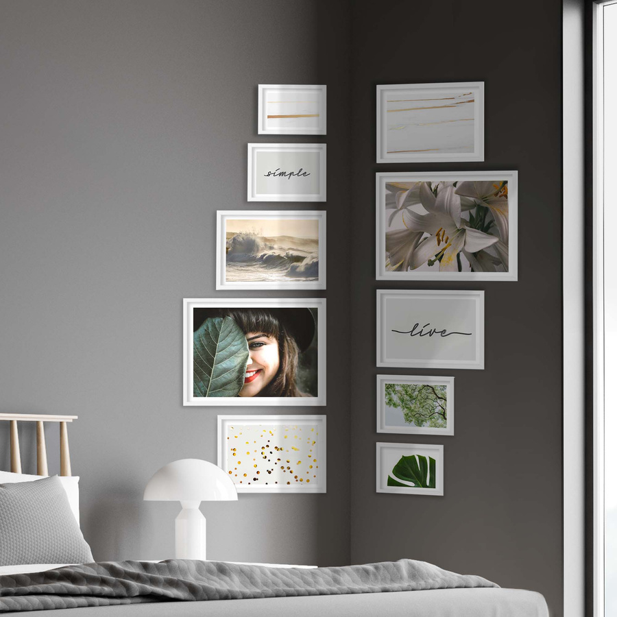 Zestaw ramek PINIA 1 GF0039 - galeria ramek na 10 zdjęć