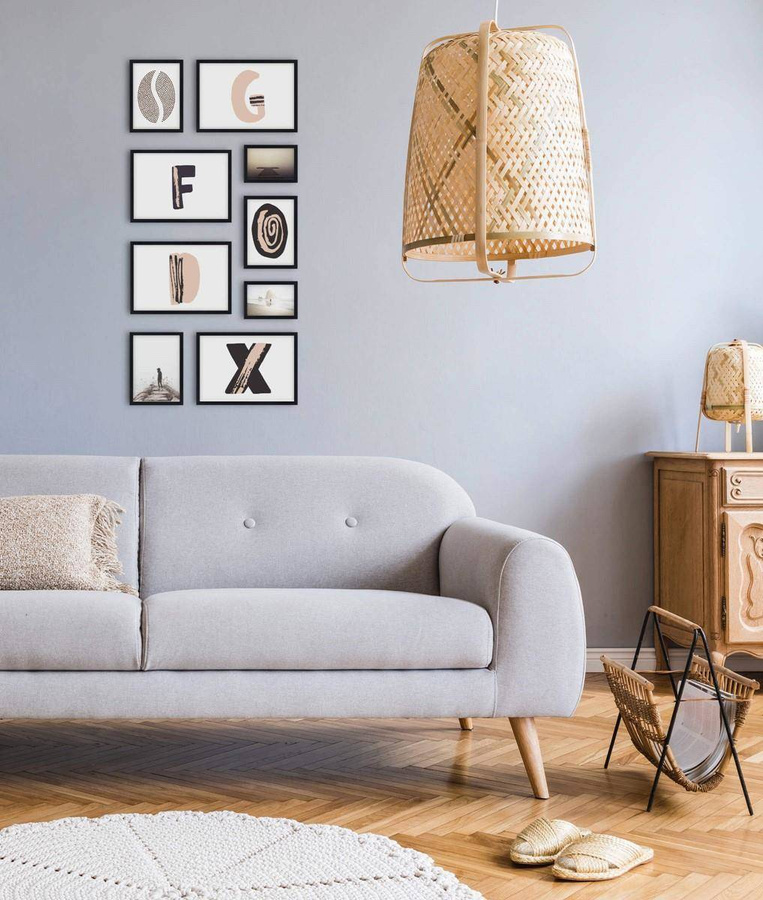 Galeria ścienna PINIA 2 GF0004. Zestaw czarnych ramek na ścianę