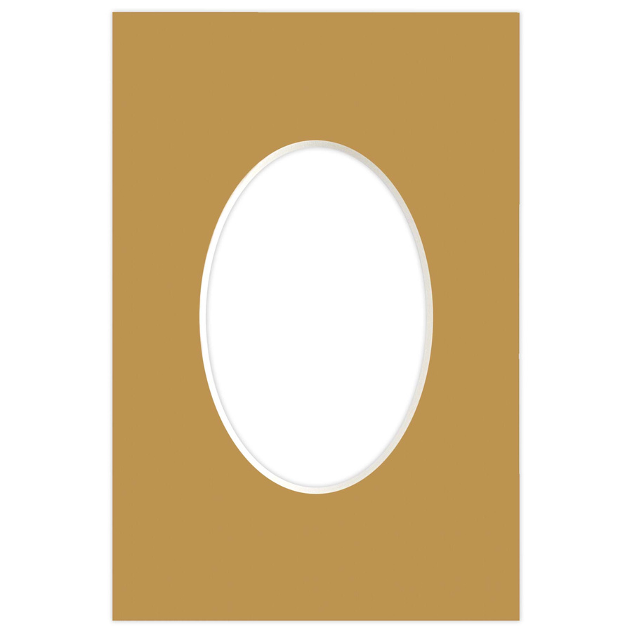 Passe partout 10x15 (6x9) OWAL BRĄZOWE CARMEL - LUCA Q5601