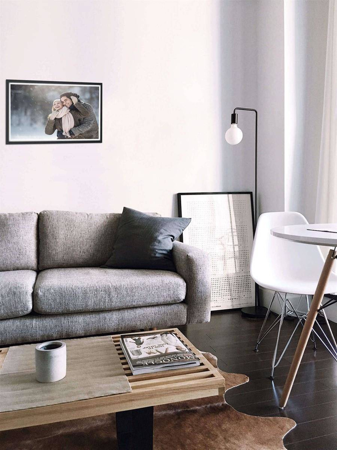 Ramka drewniana ARMO 1890, nowoczesna fotoramka na zdjęcia, plakaty lub rysunki - kolor czarny