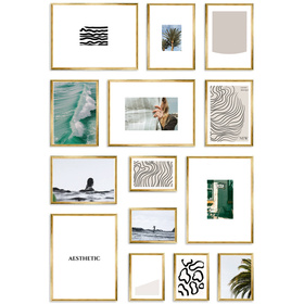 Zestaw złotych ramek galeria HIT 1 Z GF0001