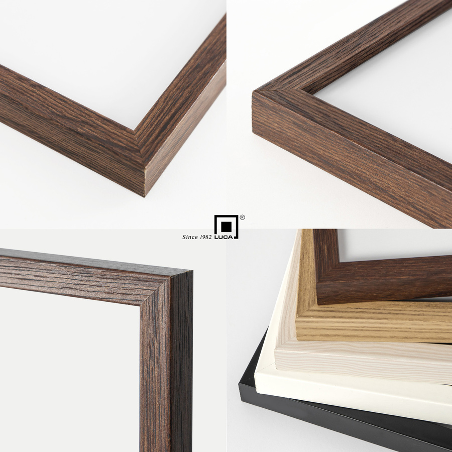 Zestaw 5 brązowych ramek na zdjęcia FDM 6 w rozmiarze 10x15 cm