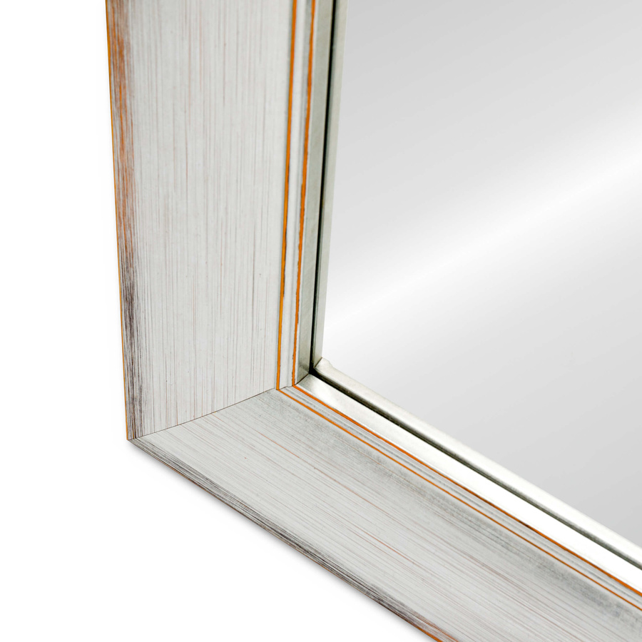 Lustro z fazą w srebrnej ramie 81x150 cm