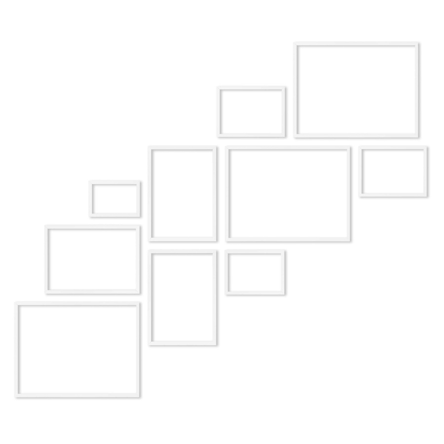 Zestaw ramek PINIA 1 GF0033 R - galeria ramek na 10 zdjęć