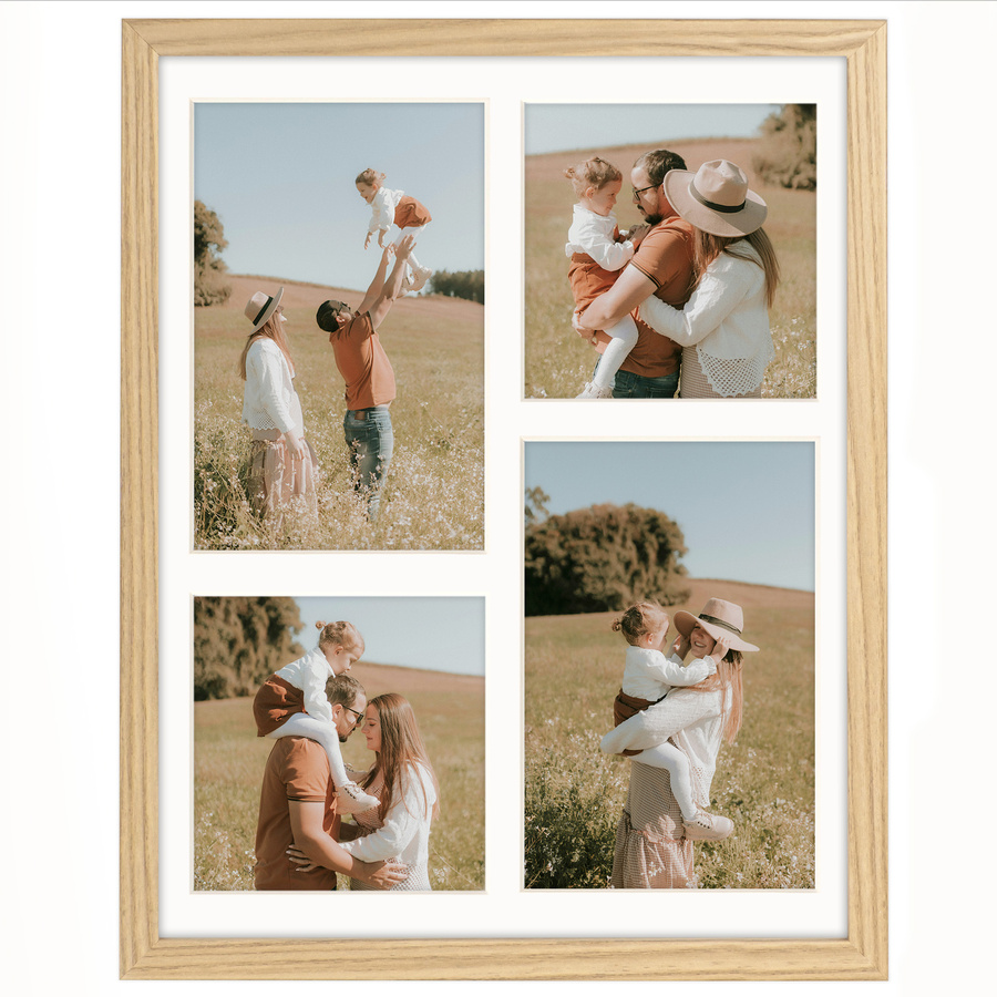 Foto galeria 24x30 cm na 4 zdjęcia o wymiarach 10x15 cm 10x10 cm kolor dębowy