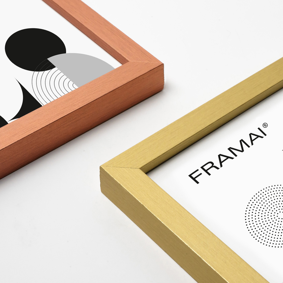 Miedziana ramka na zdjęcia LUX M w rozmiarze 50x70 cm