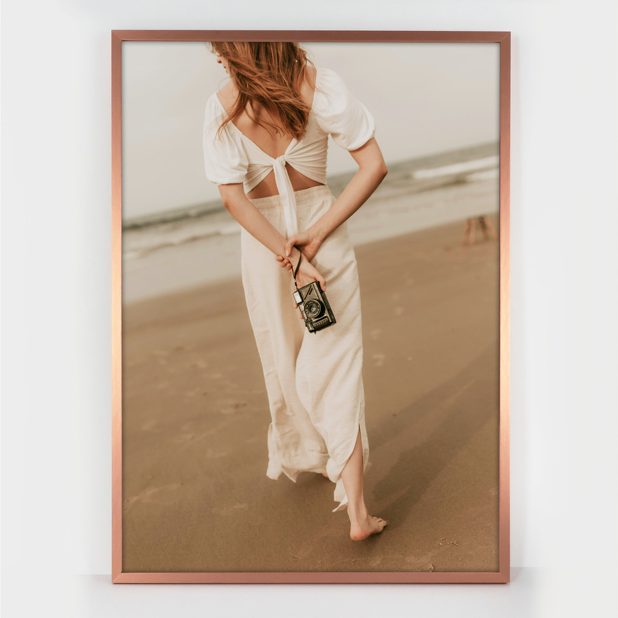 Miedziana ramka na zdjęcia LUX M w rozmiarze 50x70 cm