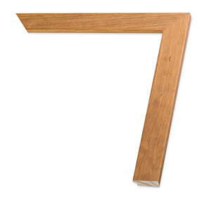 Rama do obrazów, zdjęć, plakatów oraz luster na wymiar LUCA #2798. Płaska nowoczesna, drewniana oprawa - kolor grusza