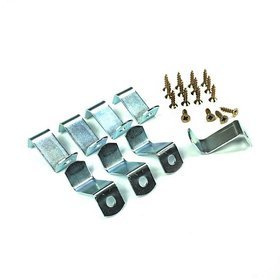 Komplet blaszek, uchwytów 25 mm do montażu podobrazi malarskich, fotoobrazów w ramy drewniane