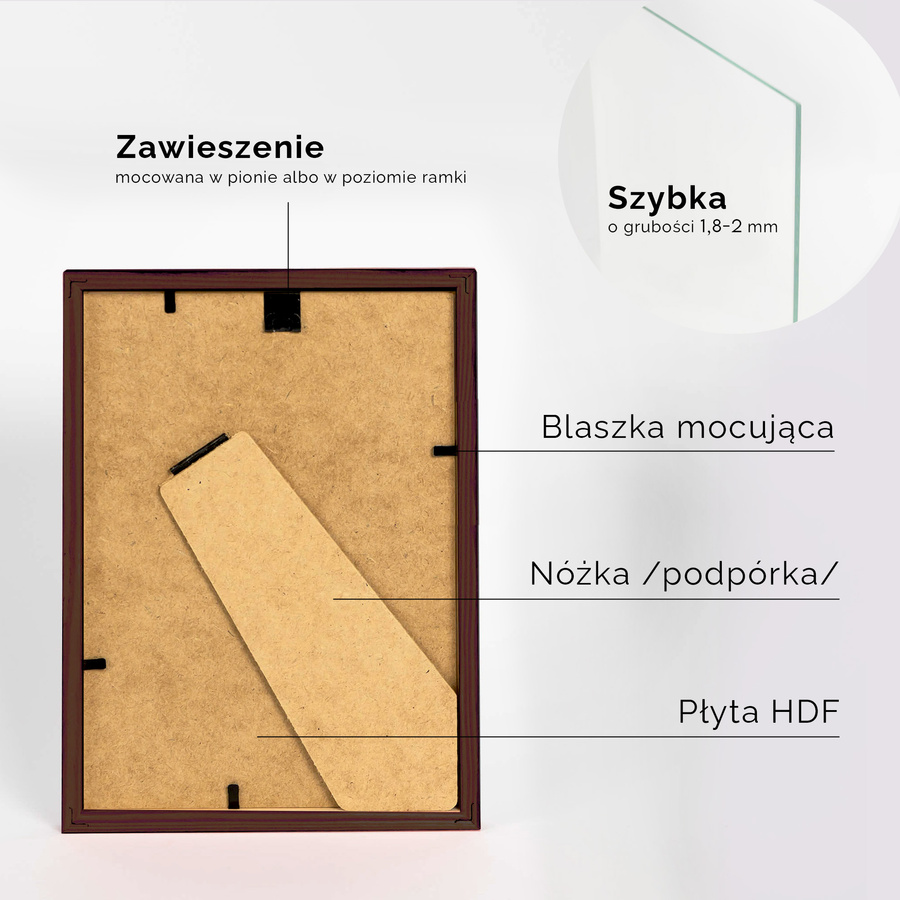 Pakiet ramek drewnianych 5 szt. PINIA 3 5SZT 15x21 cm