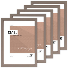 Pakiet ramek drewnianych 5 szt.  PINIA 03 5SZT 13x18 cm