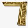 Rama do obrazów, zdjęć oraz luster na wymiar LUCA #2557. Szlachetna z ornamentem, drewniana oprawa - kolor złoty