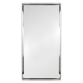 Lustro w ramie srebrnej jasny chrom 70x150 cm