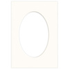 Passe partout 15x21 (10x15) BIAŁY OWAL CHALK LUCA Q5103