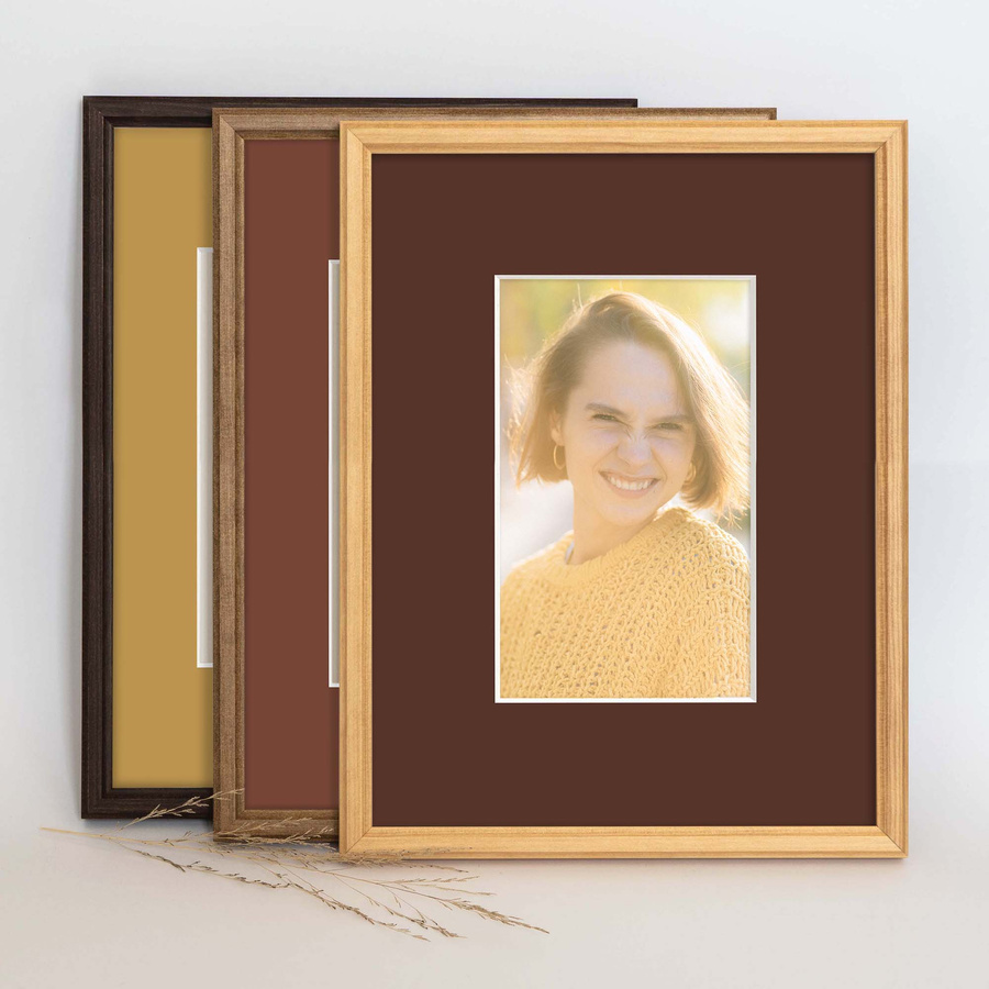 Passe partout 9x13 (5x7) BRĄZOWE CHOCOLATE - LUCA Q5603