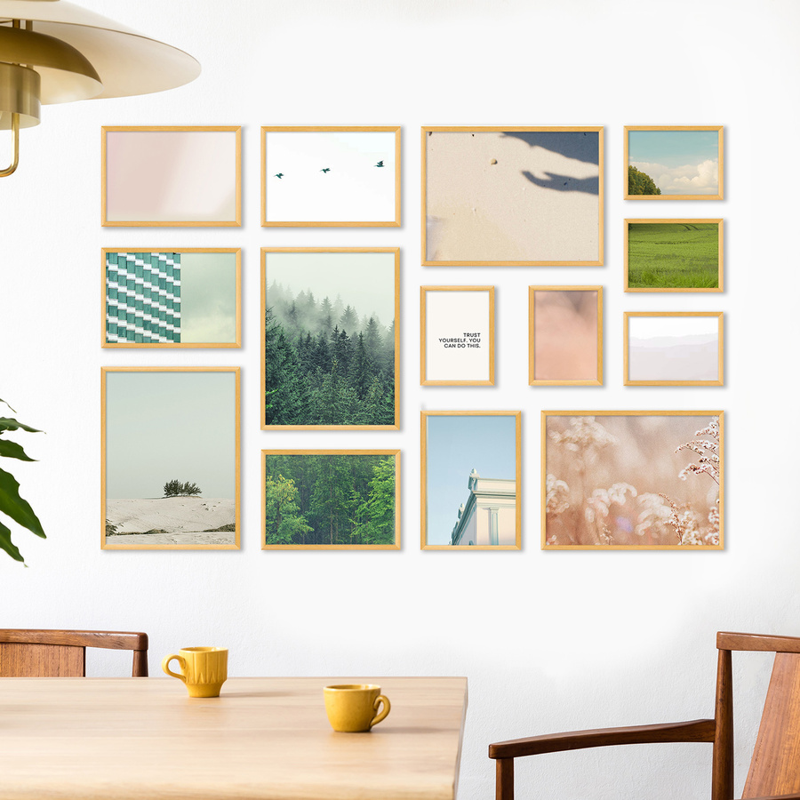 Zestaw naturalnych ramek galeria HIT 0 GF0001