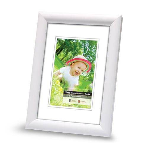 Ramka drewniana SALA 1884, nowoczesna fotoramka na zdjęcia, plakaty lub rysunki - kolor biały