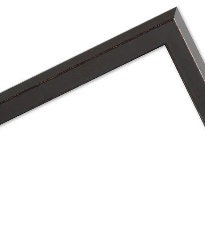 Ramka drewniana MARINA 2792, nowoczesna fotoramka na zdjęcia, plakaty lub rysunki - kolor czekoloadowy, przetarcia