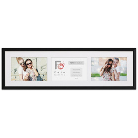 Ramka drewniana galeria passe-partout Black 18x66 - kolor czarny