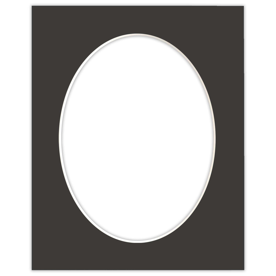 Passe partout 24x30 (18x24) OWAL CZARNE BLACK LUCA Q5801