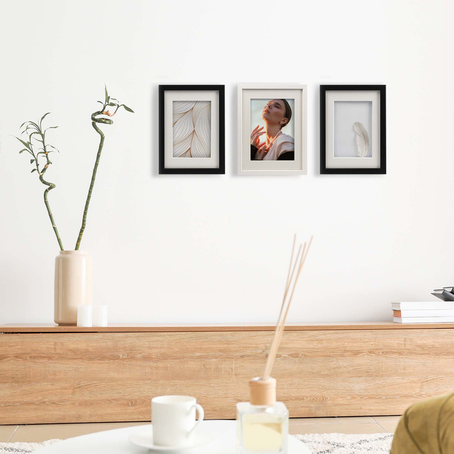 Ramka przestrzenna EFEKT 3D 2 Czarna 13x18 cm (9x13cm)