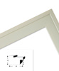Ramka drewniana RIVOLI 2821, nowoczesna fotoramka na zdjęcia, plakaty lub rysunki - kolor kremowy