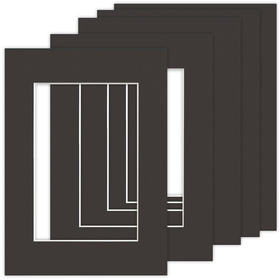 Passe partout 15x21 (10x15) CZARNE BLACK LUCA Q5801