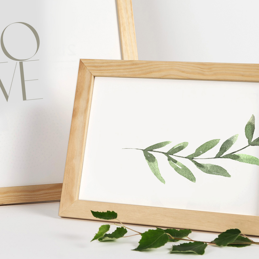 Ramka z drewna surowego na zdjęcia RAW 15x21 cm