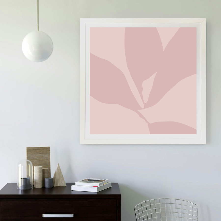 Biała ramka na zdjęcia w rozmiarze 50x50 cm