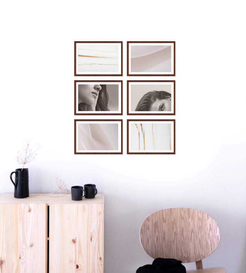 Zestaw ramek PINIA 3 GF0020 - galeria ramek na 6 zdjęć