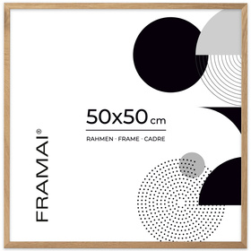 Dębowa ramka na zdjęcia  w rozmiarze 50x50 cm