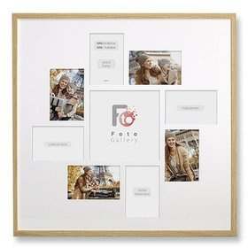 Ramka drewniana galeria passe-partout Natural 60x60 - kolor naturalne drewno