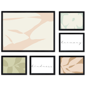 Galeria ścienna PRESTO 2 GF0002. Zestaw czarnych ramek na ścianę