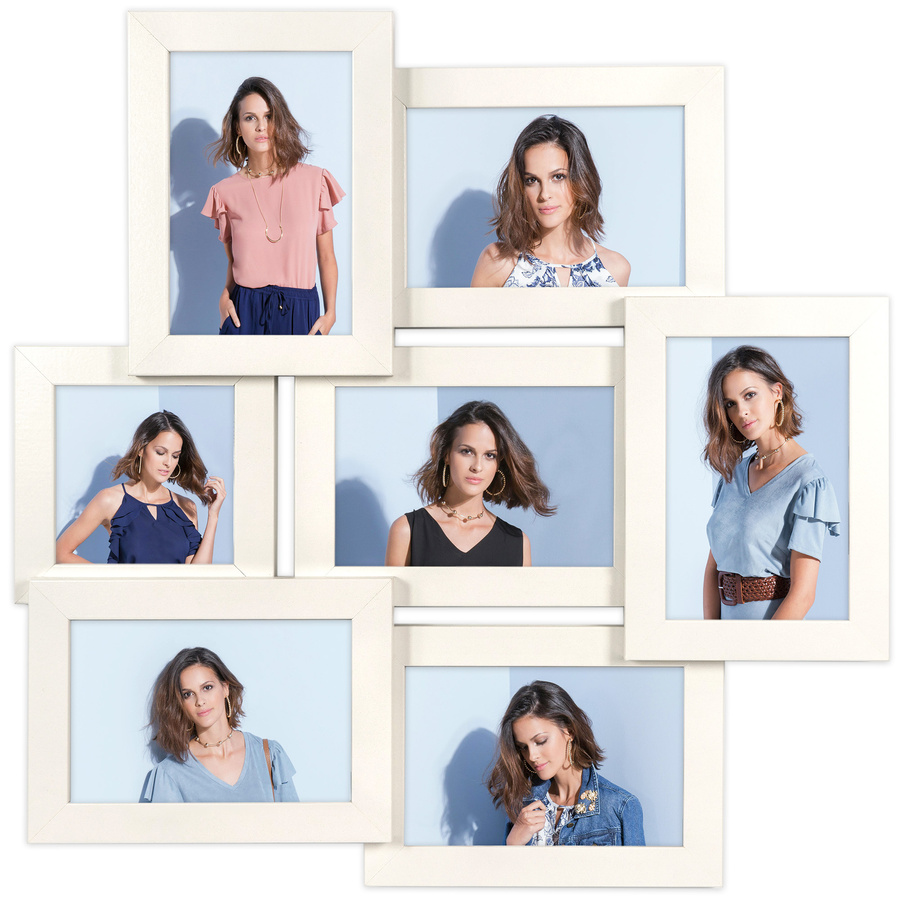 Multirama biała MULTI HEN 1 na 7 zdjęć ramka na zdjęcia