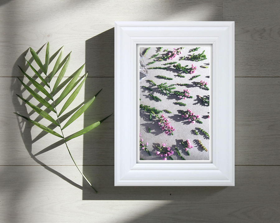 Ramka drewniana BARI 2779, szlachetna i trwała fotoramka na zdjęcia, plakaty lub obrazy - kolor biały