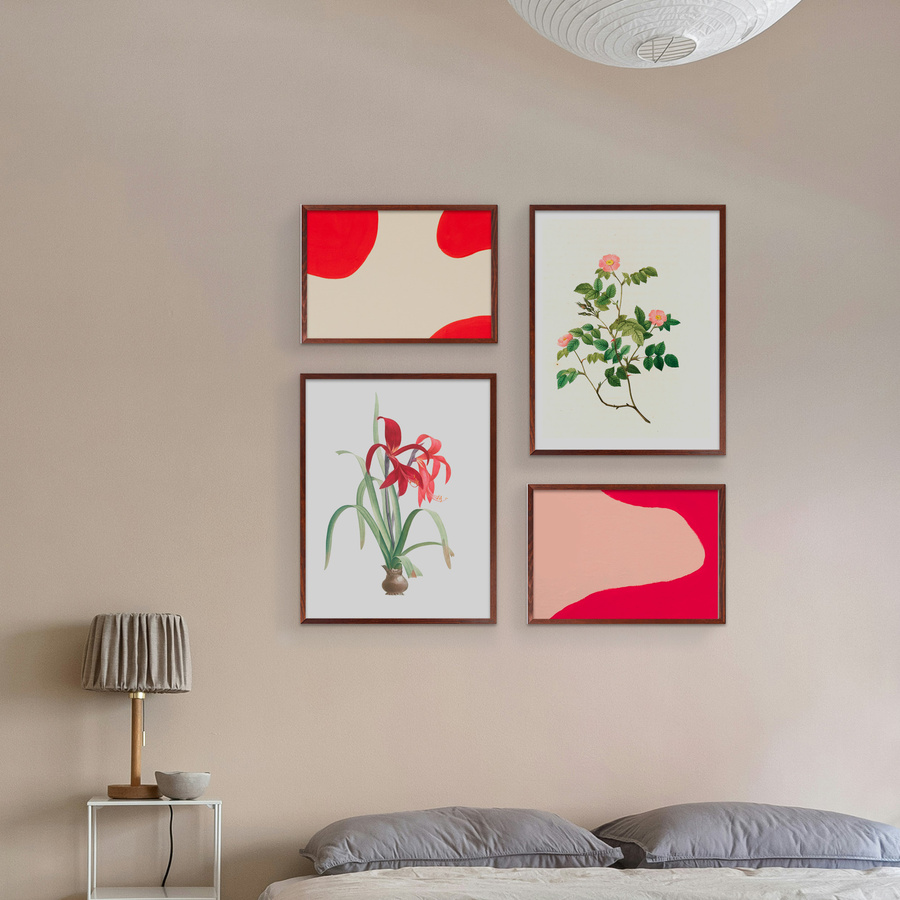 Galeria ścienna PINIA 3 GF0003. Zestaw brązowych ramek na ścianę