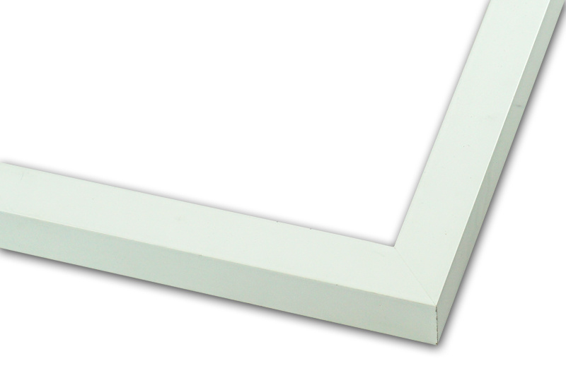 Rama do obrazów, zdjęć oraz plakatów na wymiar LUCA #1838. Nowoczesna wysoka, drewniana oprawa - klocek kolor biały mat