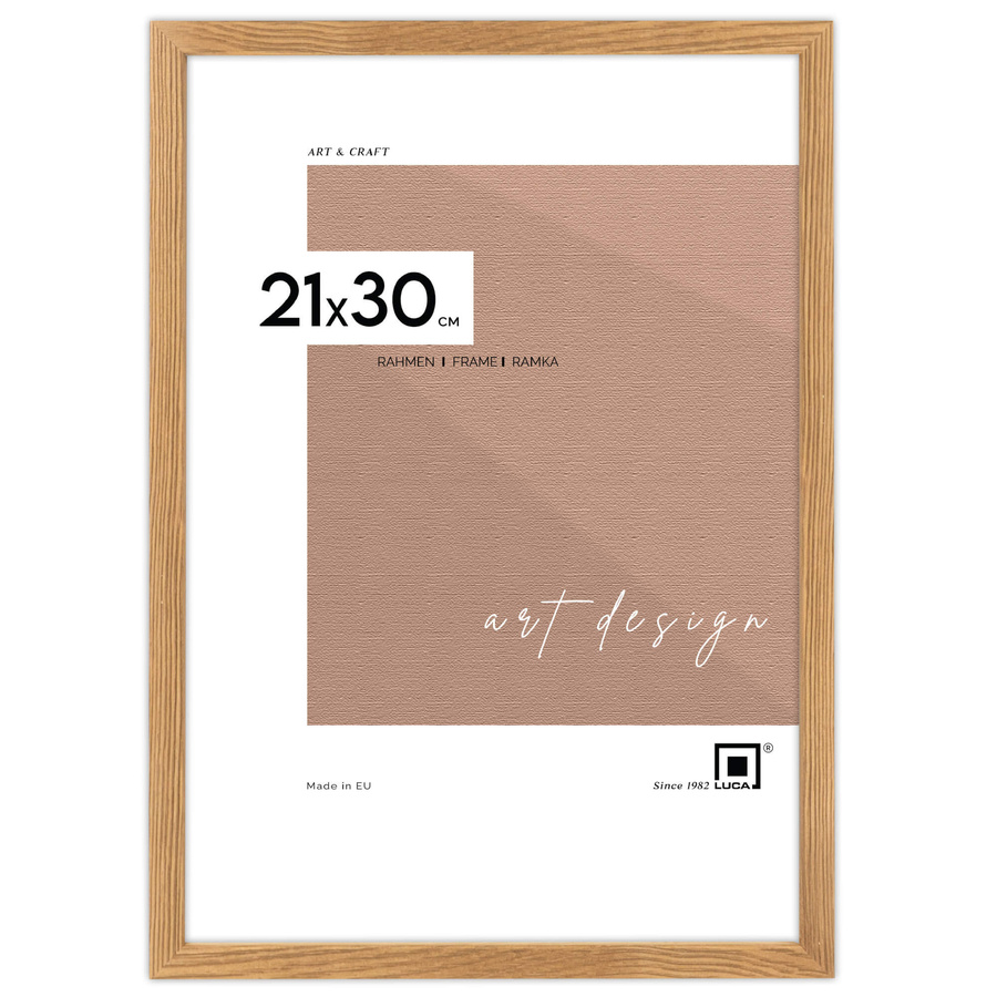 Galeria ścienna PINIA 00 GF0003. Zestaw dębowych ramek na ścianę